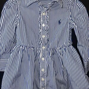 Polo Ralph Lauren Navy and White Striped Shirt